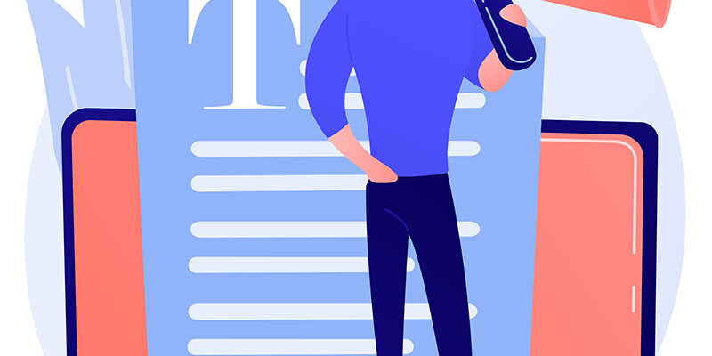 Content and mass media marketing vector concept metaphor.